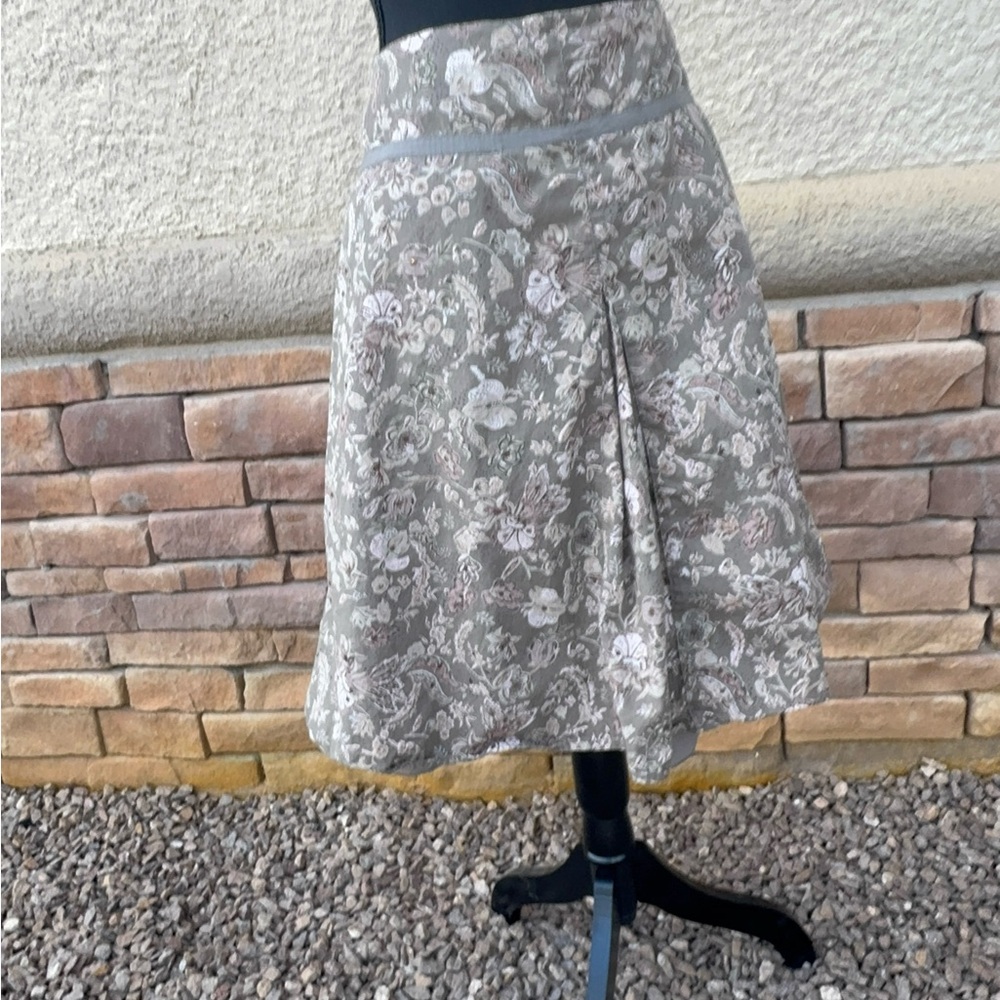 GUC Yessica by C&A Women’s Floral A-Line Skirt Sz 38 (US 8) Cotton Lined